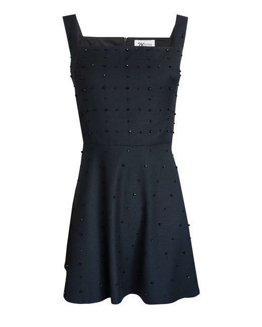 Blissma crystal-embellished mini dress