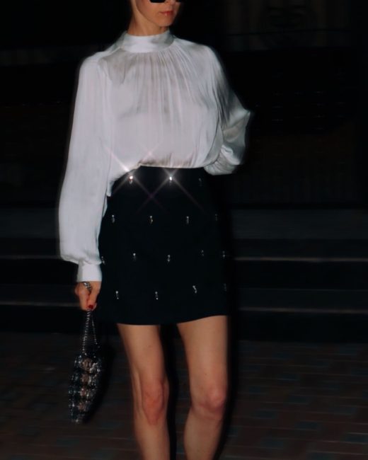 Asti hand еmbеllishеd mini skirt