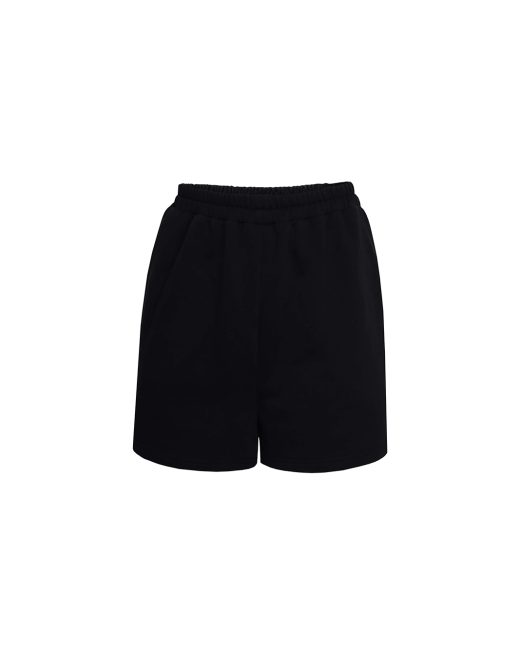 Black cotton shorts