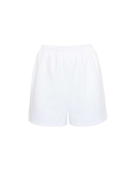 White cotton shorts