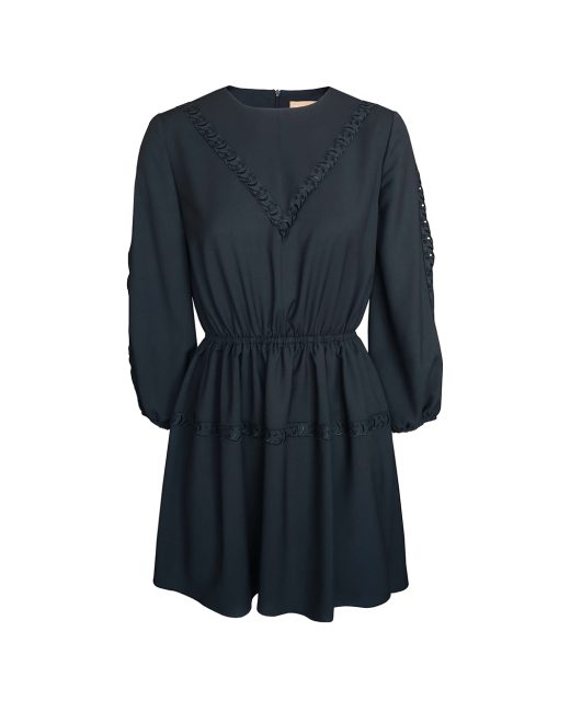 Ada lace 3/4 sleeves viscose mini dress