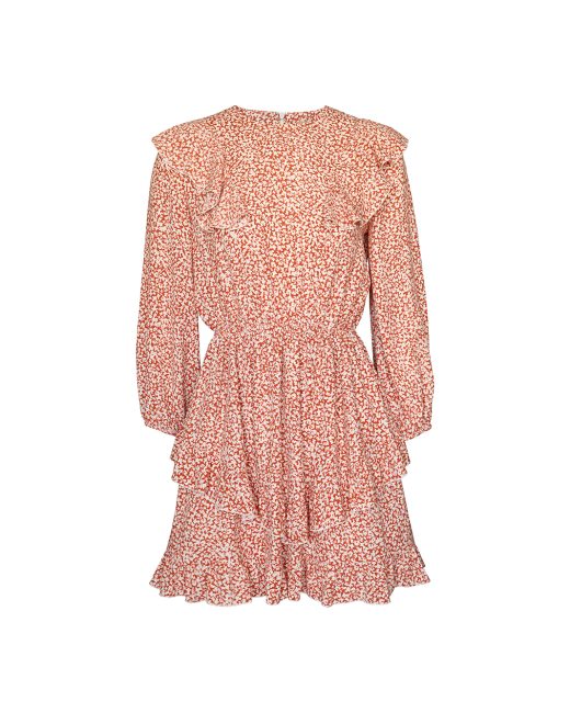 Abito ruffled mini dress from italian viscose