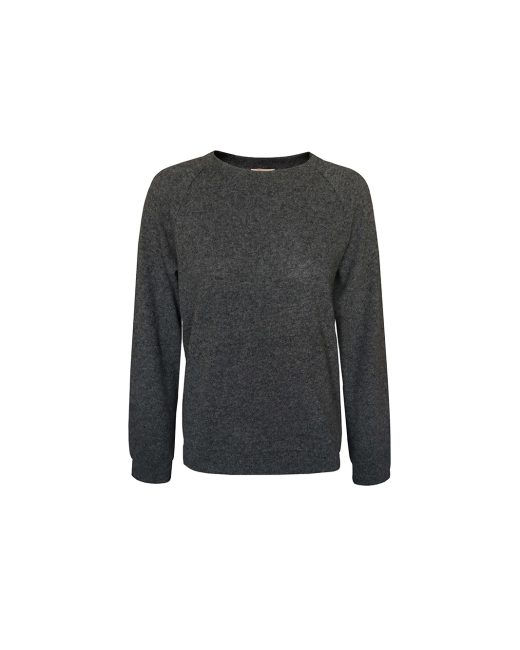 Grey wool-blend sweater