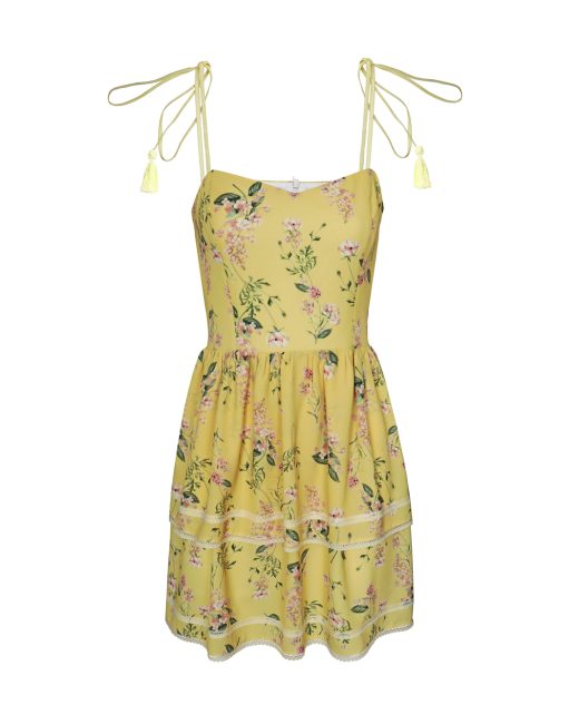 El viscose mini dress