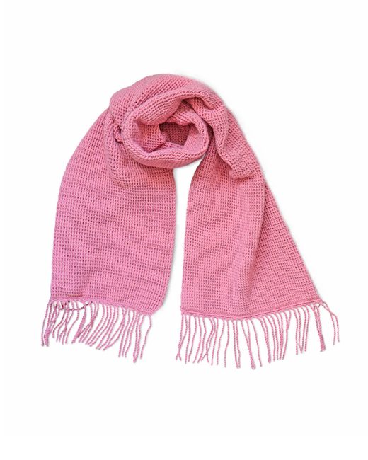 Lana Handknit Wool-Blend Fringed Scarf