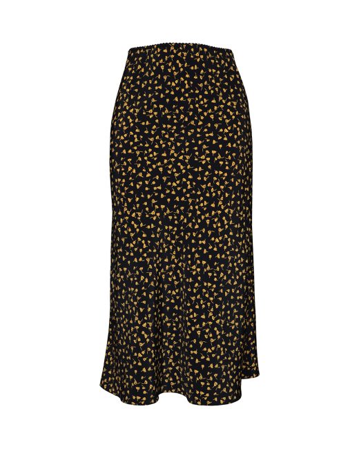 Bailey floral print midi slip skirt