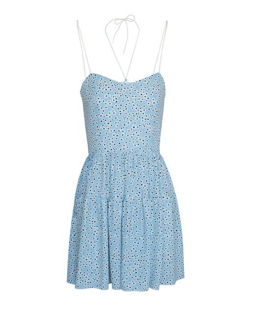 Grace floral print spaghetti straps mini dress