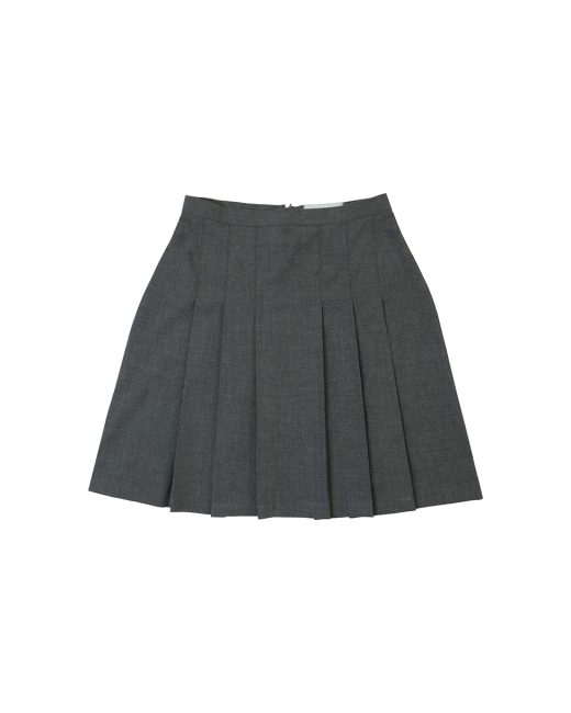 Brunello pleated mini skirt in gray