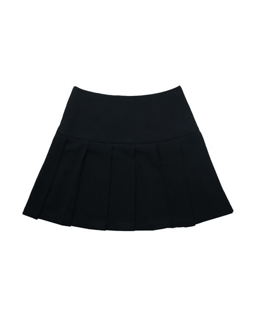 Tolu pleated mini skirt in black