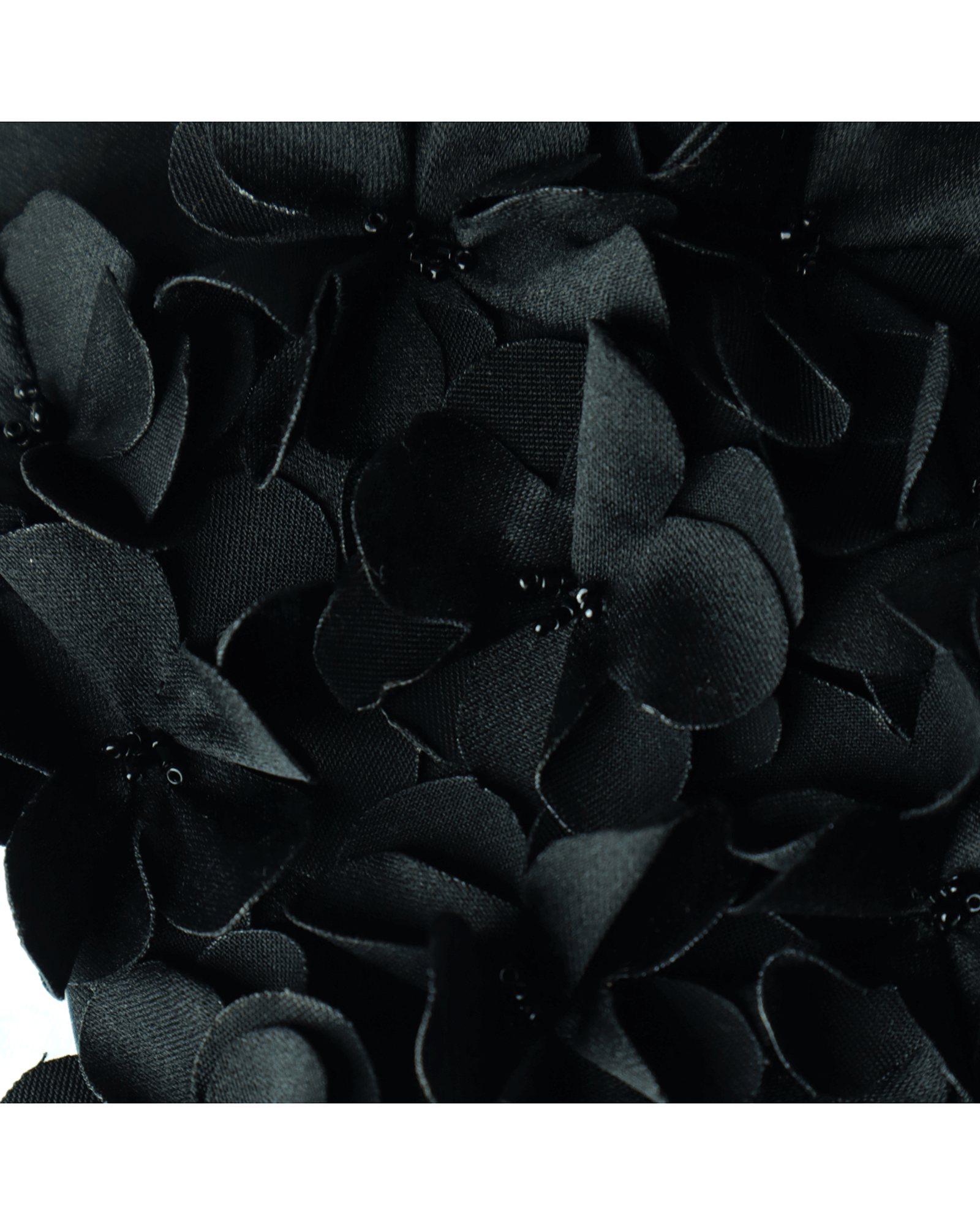 Swan Hand-Embellished Satin Mini Wristlet Pouch - Image 4