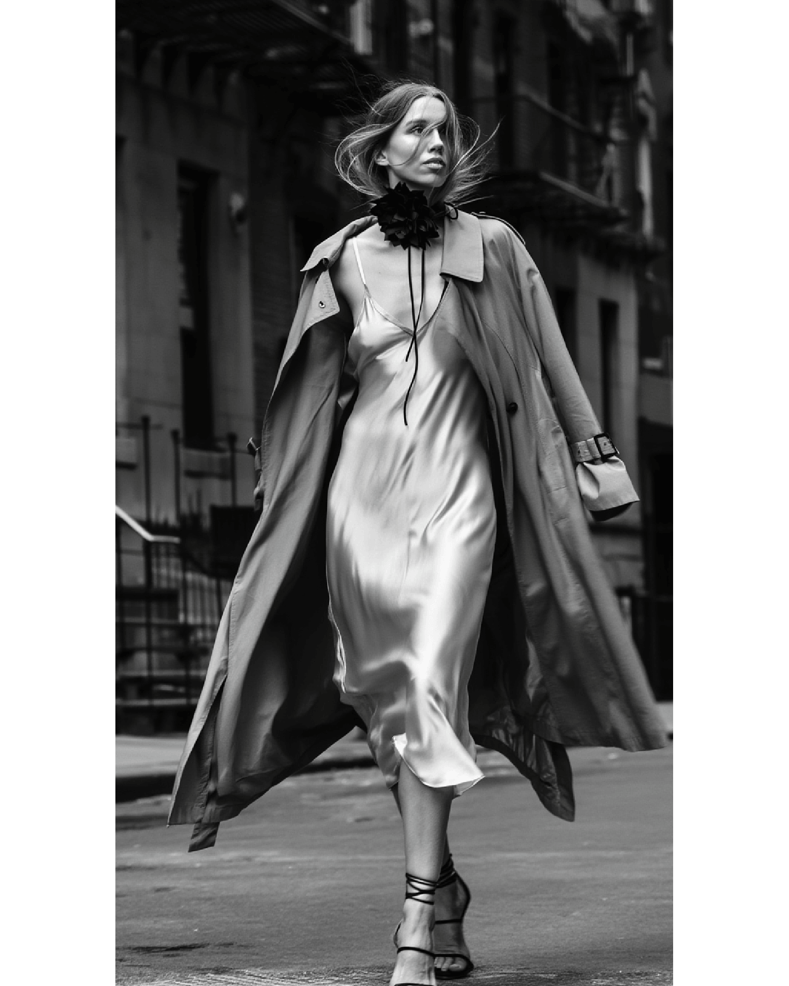 Astra Floral Satin Handcrafted Choker - Image 3