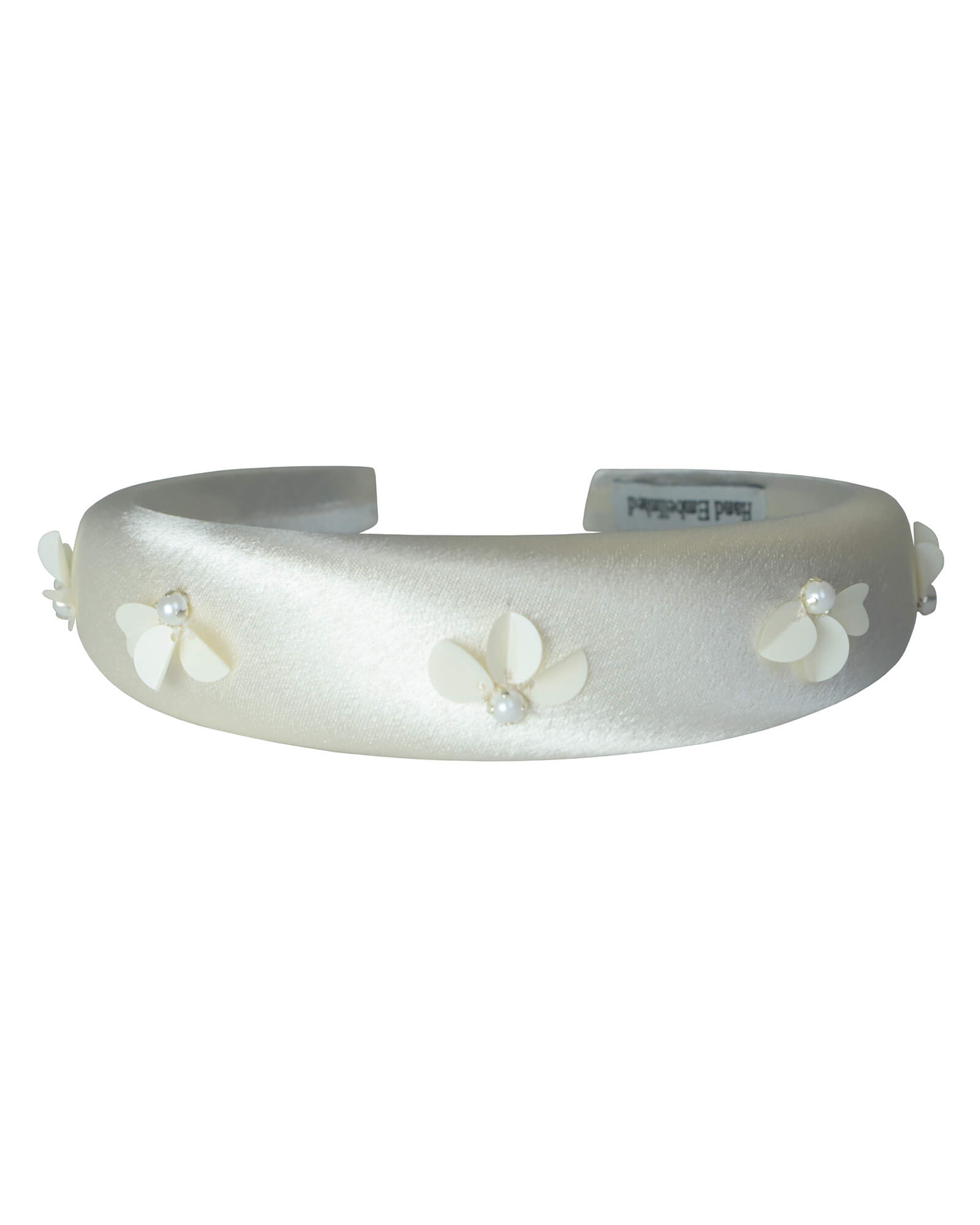 Sabrina Sequins Hand-Embellished Satin Padded Headband - Image 6