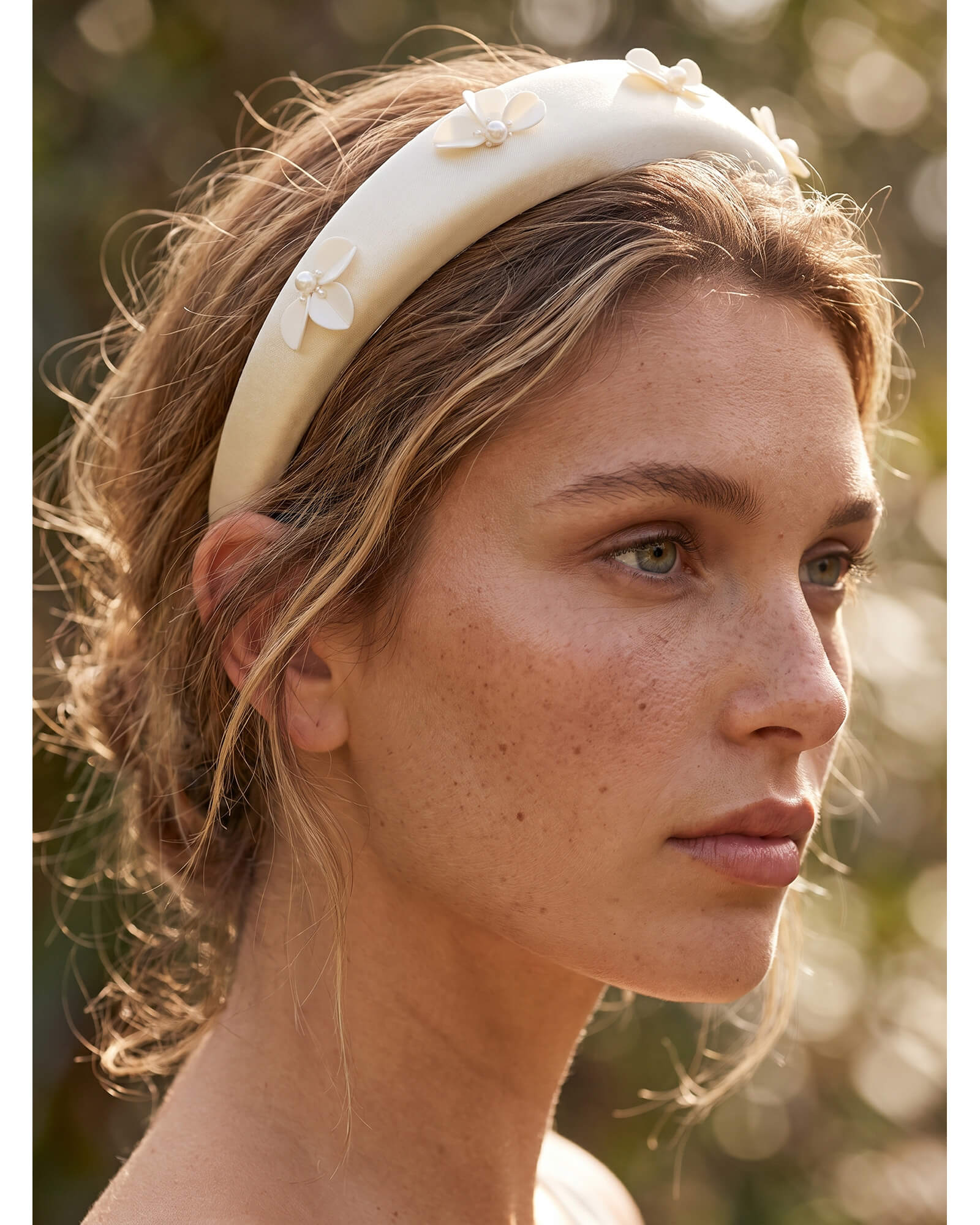 Sabrina Sequins Hand-Embellished Satin Padded Headband - Image 2